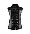Aderlass Club Vest Cotton/Net Schwarz