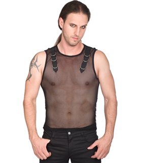 Aderlass Tank Vest Net Schwarz