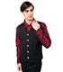 Aderlass Dark Vest Denim Schwarz