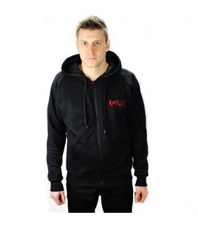 Aderlass Zip Hoodie Kapuzen-Jacke Schwarz