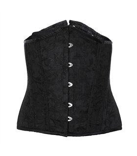 Aderlass Underbust Corset Brocade Schwarz
