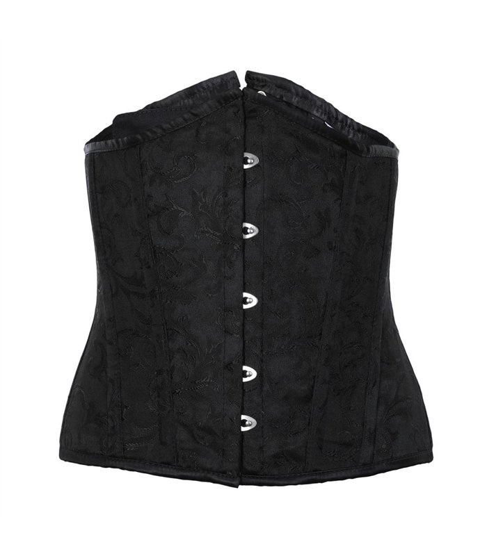 Aderlass Underbust Corset Brocade Schwarz