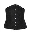Unterbrust-Korsett Brocade Schwarz | Aderlass