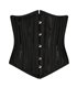 Aderlass Underbust Corset Brocade Stripe Schwarz