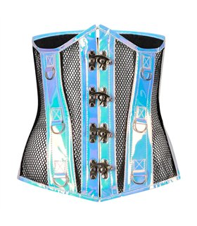 Aderlass Underbust Corset Holo Blue-Purple