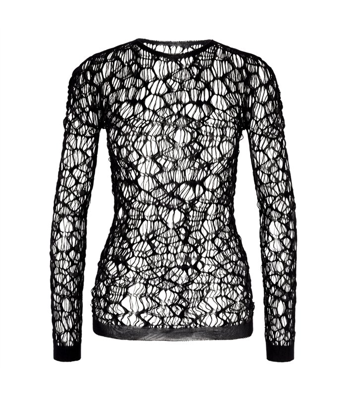 Aderlass Mesh Top Longsleeve XS-3XL Schwarz