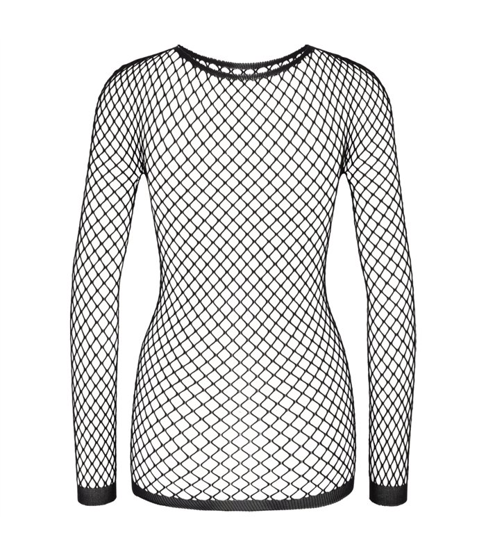 Aderlass Fishnet Top Longsleeve XS-3XL Schwarz