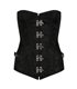 Aderlass Steampunk Corset Brocade Schwarz