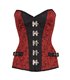 Aderlass Steampunk Corset Brocade Rot