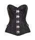 Aderlass Steampunk Corset Leather Schwarz