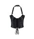 Aderlass Rockstar Corset Bustier Leather Schwarz