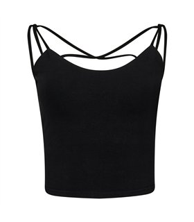 Aderlass Witch Spaghetti Top Schwarz