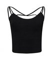 Aderlass Witch Spaghetti Top Schwarz