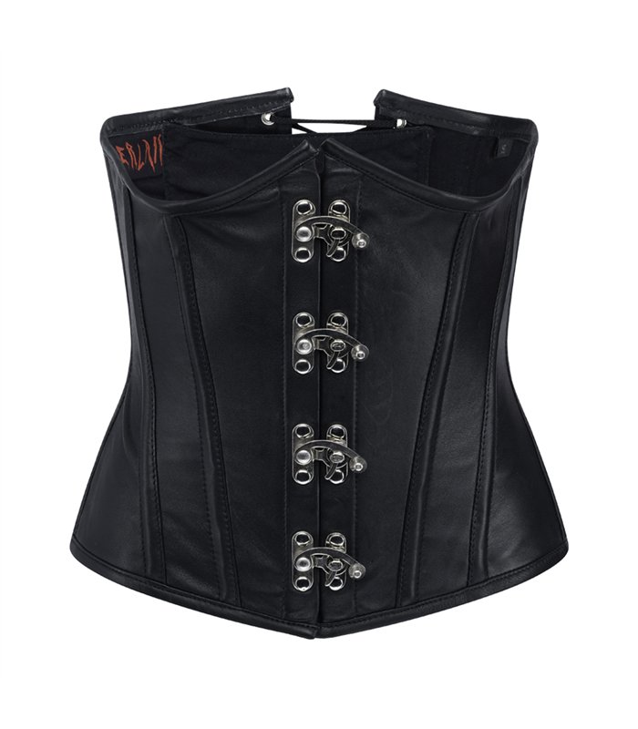 Aderlass Steampunk Underbust Corset Leather Schwarz