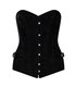 Aderlass Corset Velvet Schwarz