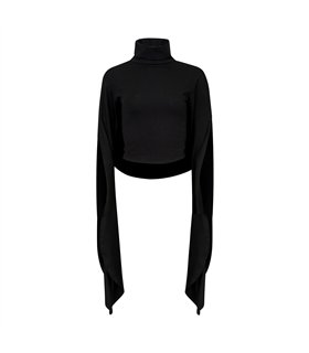 Aderlass Witch Crop Cape Schwarz