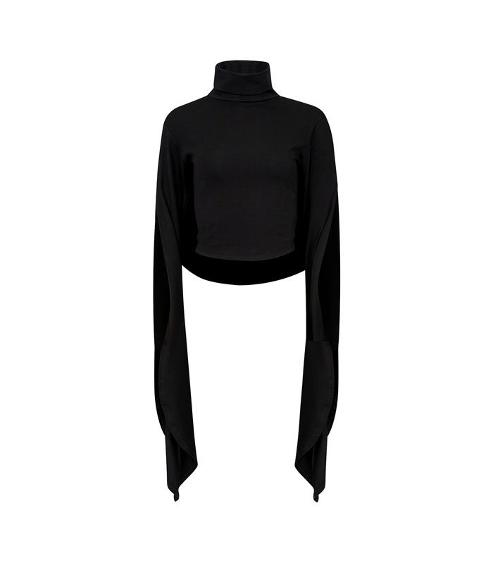 Aderlass Witch Crop Cape Schwarz