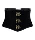 Aderlass Steampunk Waist Corset Velvet Schwarz