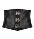 Aderlass Waist Corset Leather Schwarz