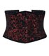 Aderlass Waist Corset Brocade Schwarz Rot