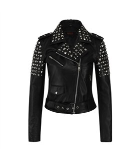 Aderlass Ladys Rockstar Jacket Nappa Leather Schwarz