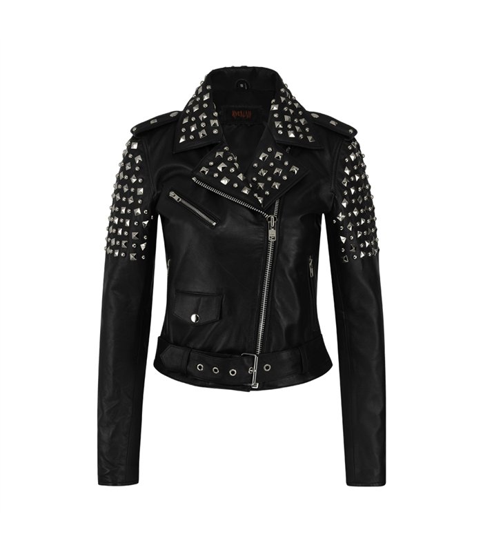 Aderlass Ladys Rockstar Jacket Nappa Leather Schwarz