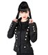 Aderlass Ladys Pirate Jacket Brocade Schwarz