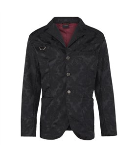 Aderlass Suit Jacket Brocade Schwarz