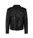 Aderlass Mens Biker Jacket Leather Embroidery Schwarz