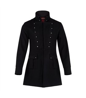 Aderlass Admiral Coat Wool Schwarz