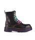 Aderlass 8-Eye Boots Plateau Leather Pride Edition Black-Purple