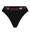 Lingerie Damen-String in elegantem Schwarz | Aderlass