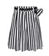 Black Pistol Short Kilt Stripe Schwarz-Weiss