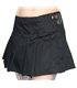 Black Pistol Buckle Mini Denim Schwarz