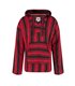 Black Pistol Baja Hoodie Wool Schwarz Rot