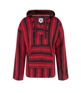 Black Pistol Baja Hoodie Wool Schwarz Rot