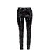 Lovesect Skinny Pants Laced Up Shiny PVC Schwarz