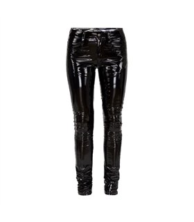 Lovesect Skinny Pants Shiny PVC Schwarz
