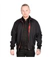 Klassische Harrington-Jacke mit Karofutter im Innenfutter Schwarz | Mode Wichtig