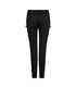 Skinny Pants Laced Up Denim Schwarz | Aderlass