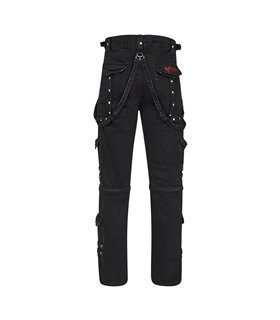 Rivet Pants Washed Cotton Schwarz | Aderlass