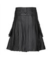 Fight Kilt Leather Schwarz | Aderlass