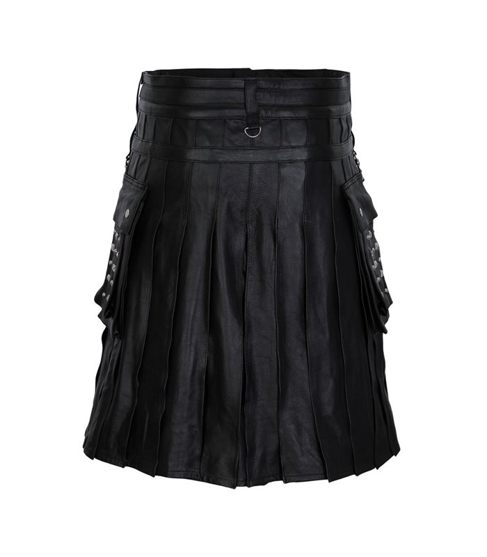 Rockstar Kilt Leather Schwarz | Aderlass