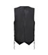 Biker Vest Leather Laced-Up Schwarz | Aderlass