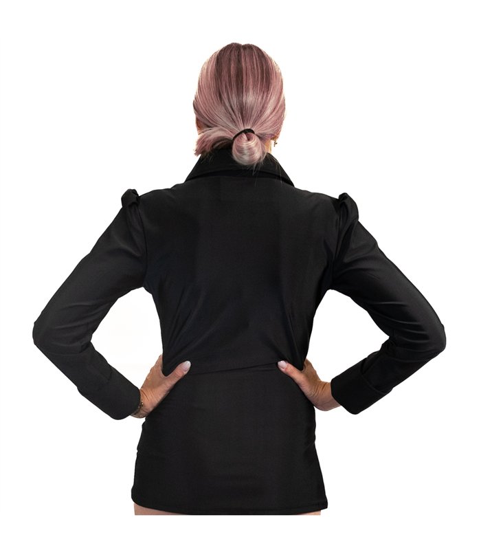 Vamp Blouse Schwarz | Aderlass