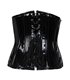 Underbust Corset Shiny PVC Schwarz | Aderlass