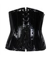 Aderlass Underbust Corset Shiny PVC Schwarz
