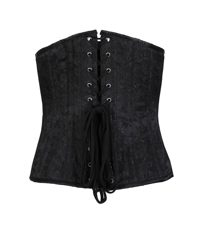 Underbust Corset Brocade Schwarz | Aderlass