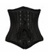 Underbust Corset Brocade Stripe Schwarz | Aderlass