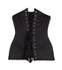 Underbust Corset Satin Schwarz | Aderlass
